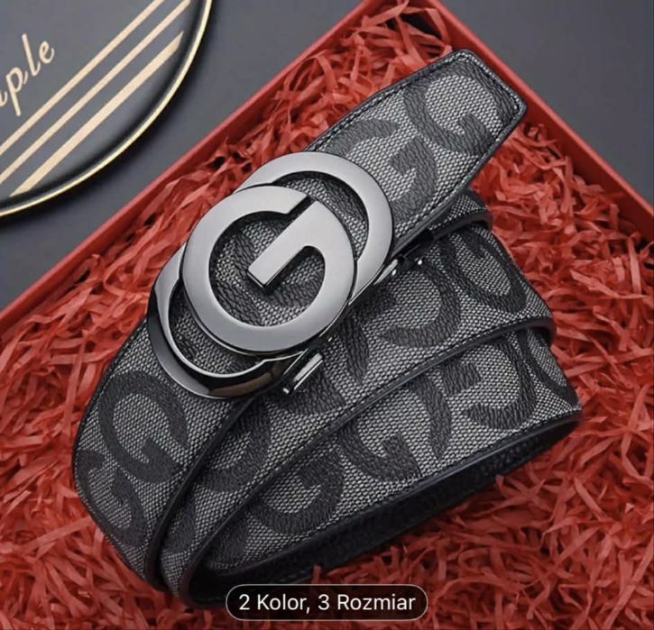 Pasek z automatyczną klamrą CKIRUV dla mężczyzn stylowe skórzane paski