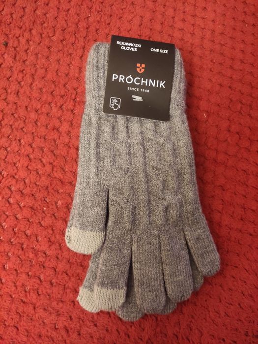 Nowe rękawiczki Próchnik szare