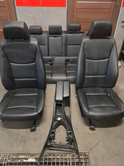 Fotele kanapa BMW E91 2009 rok lift komplet + podłokietnik skóra