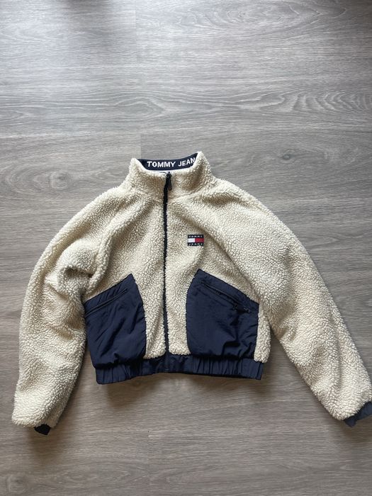 Casaco Tommy Jeans Reversível Bege/Azul