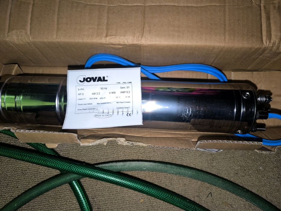 Motor furo 3hp joval, trifásico , está novo na caixa