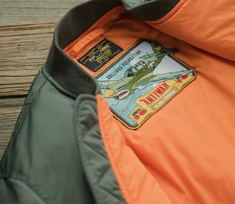 Bomberka przejsciowa ocieplana flyers army green kurtka taktyczna