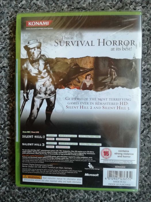 Silent Hill HD Collection / Premierowa / 3xA / Xbox 360 / Nowa