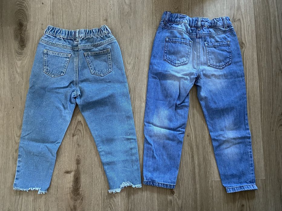 2 pary jeansy dzinsy spodnie next reserved 110 116