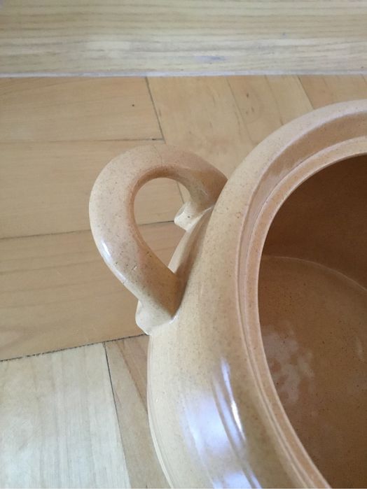 Ceramiczny garnek/ waza  z pokrywka Bolesławiec