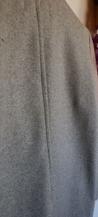 Siwy płaszczyk Stradivarius