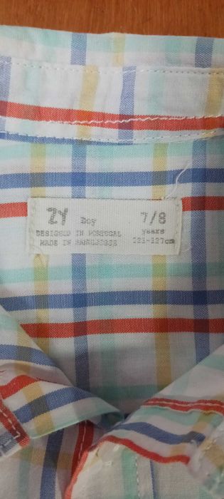 Conjunto de 2 camisas para criança - 7/8 anos