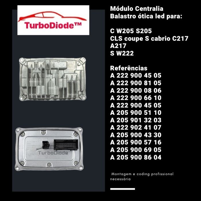 Módulo Centralina Balastro controlador para Mercedes Benz ótica led