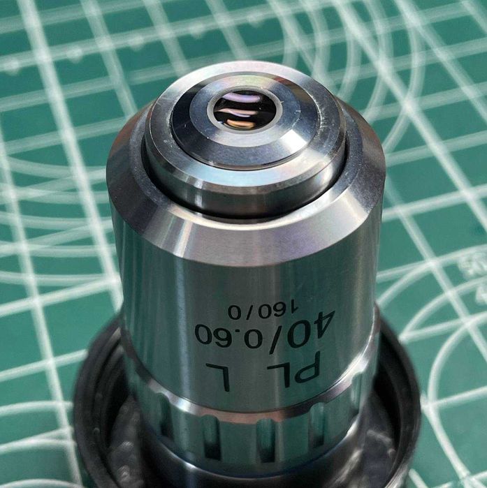 Об'єктив мікроскопа план-ахромат 40х 160мм, Китай