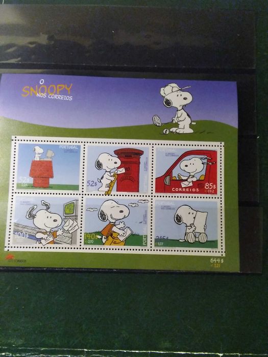 2000 Bloco Snoopy Nos Correios MNH **