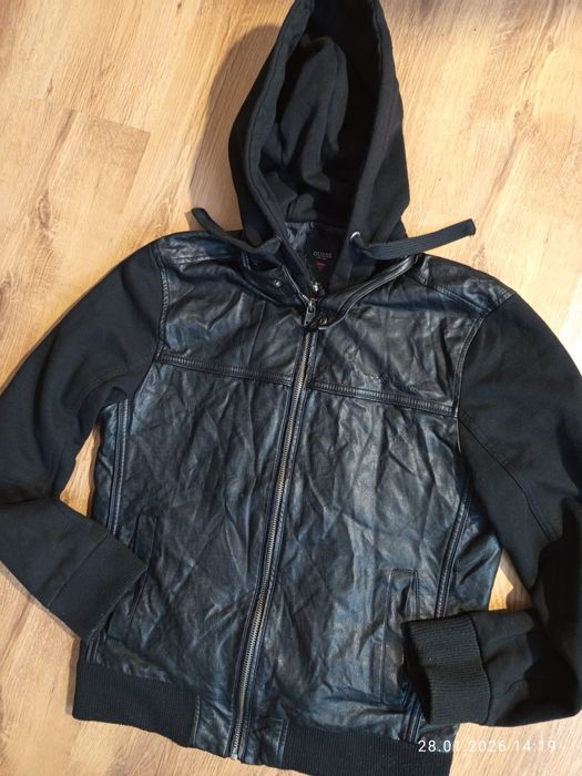 Guess skórzane kurtki męskie oryginalne i stanie idealnym
