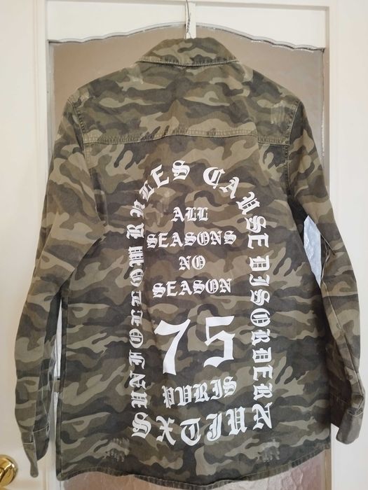 bluza roz. M color military z przetarciami ozdobnymi w różnych miejscach