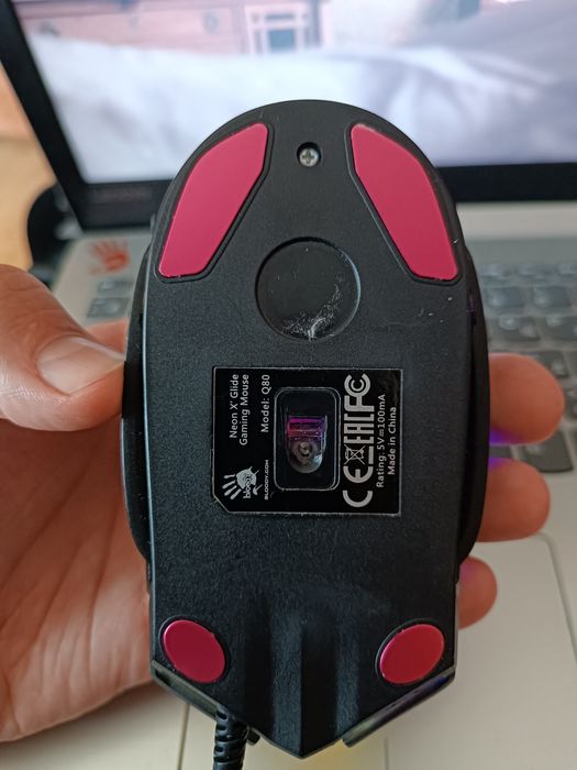 Миша A4Tech Bloody Q80 Neon XGlide USB Black