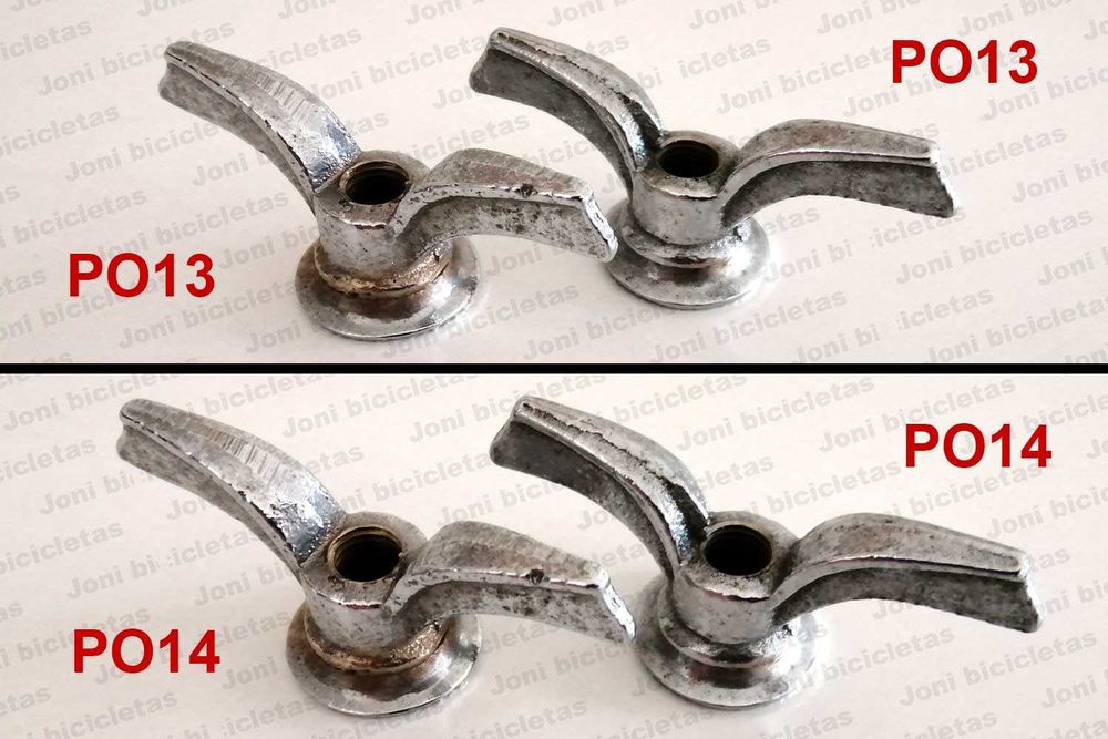 Porcas de eixo - bicicleta pasteleira, estrada, MTB, BMX, clássica