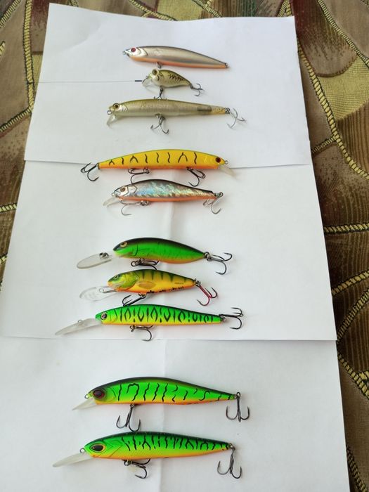 Воблери та коробки від відомих фірм