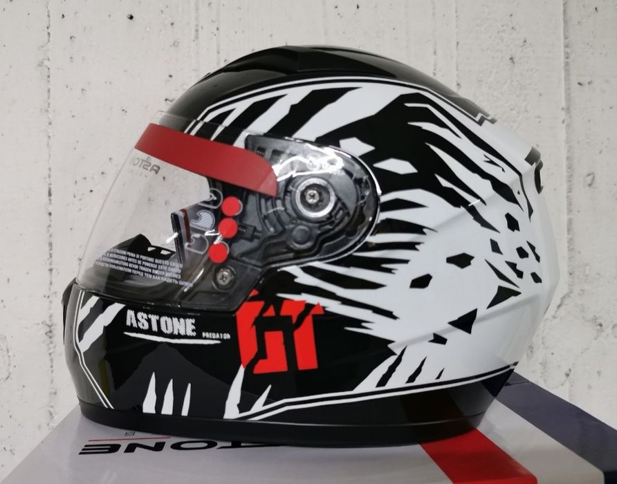 Capacete Integral Criança Astone GT2 Predator Kids ( NOVOS )