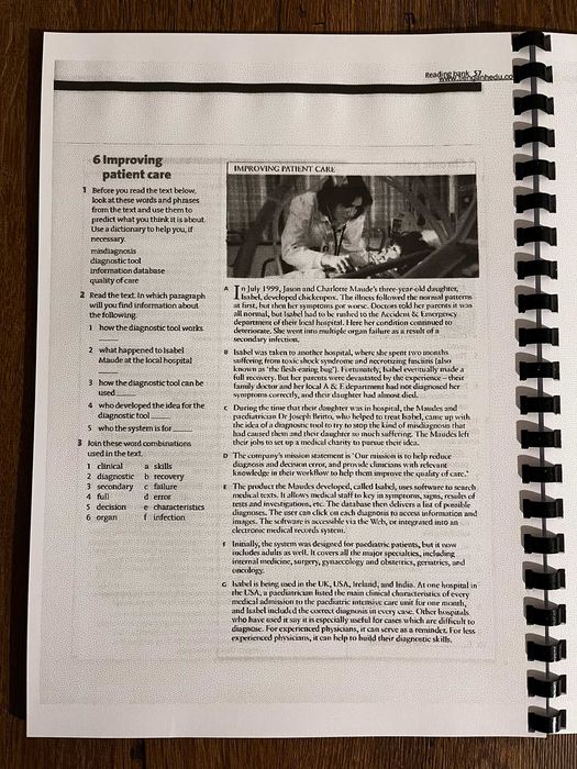 Nursing 1 Student's Book Oxford English for careers