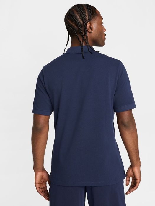 (М) NIKE футболка поло polo хлопковая синяя синя хлопок