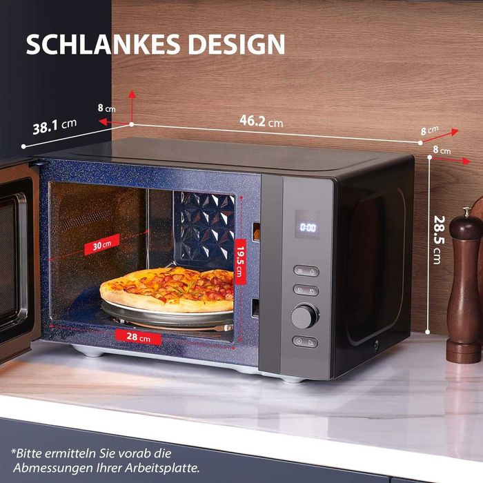 мікрохвильовка Toshiba MV-AM20T(BK) Мікрохвильова піч Solo 20 л