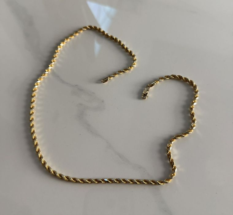 Łańcuszek zloty kordel 585