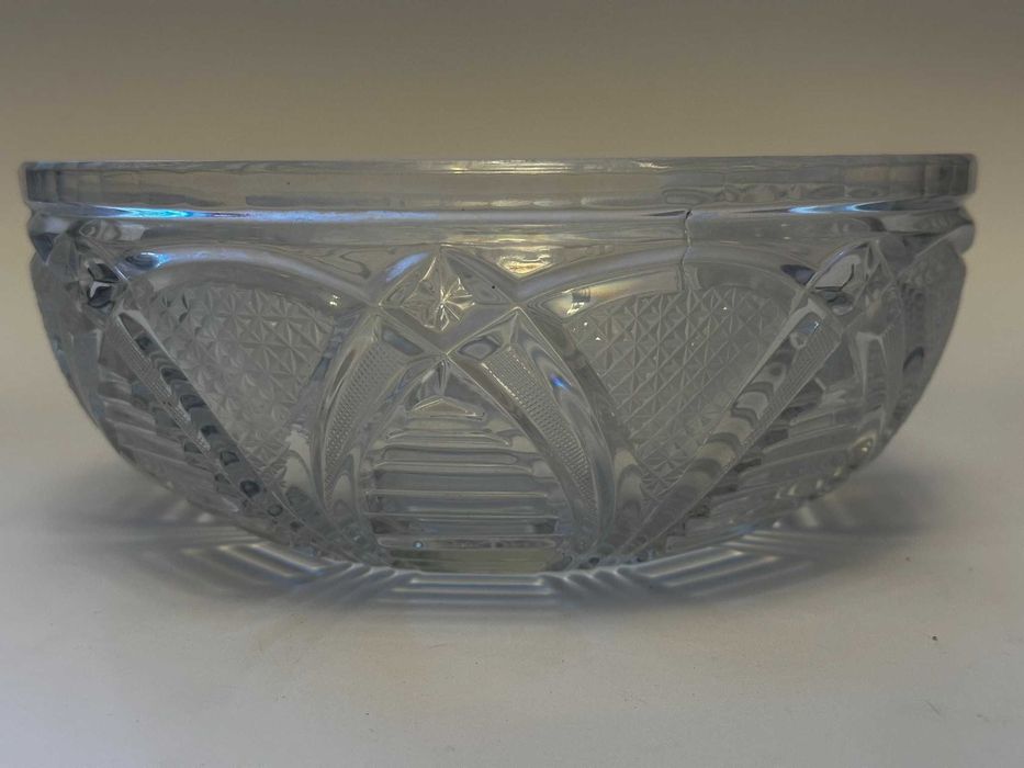 Duża kryształowa misa z okresu PRL