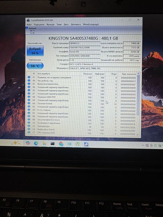 SSD Kingston 480 GB (SA400S37/480G)