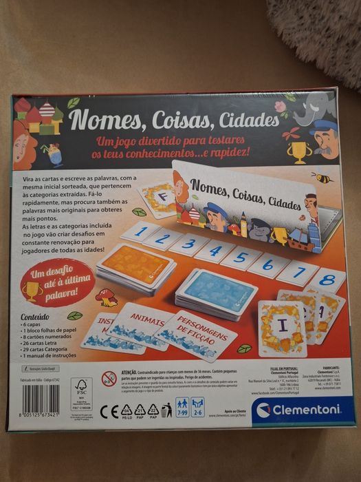 Jogo Nomes, Coisas, Cidades