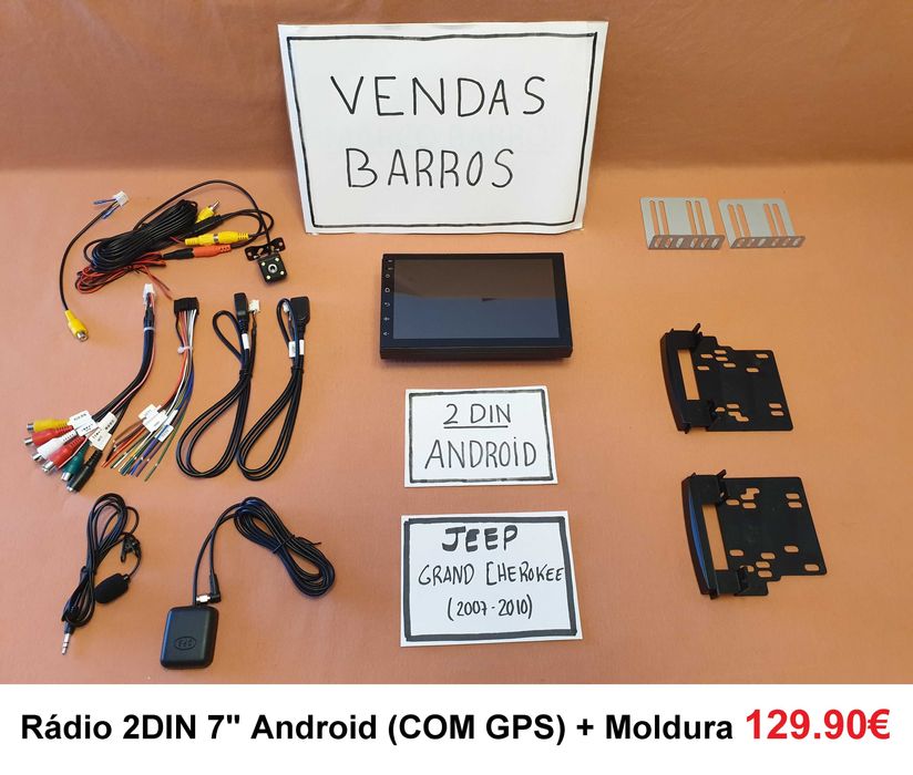 (NOVO) Rádio 2DIN • Jeep GRAND CHEROKEE • (ZJ) (WJ) (WK) • Android GPS