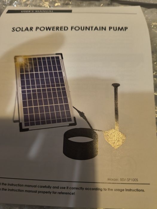 Solarna fontanna model bsv sp100s