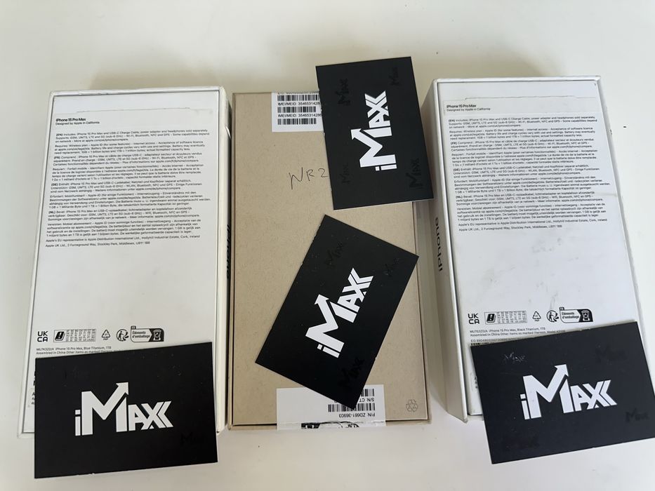 15 Pro Max 1Tb Black,White,Blue Titanium стан Нових ЄВРОПА Фізична сім