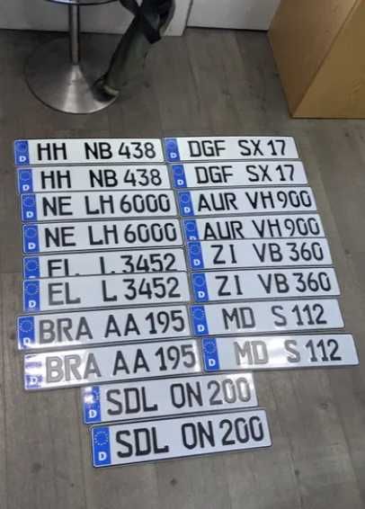 Номерні знаки на авто, номерні знаки колекції