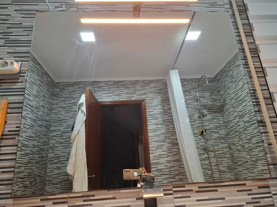 Espelho wc com aplique led