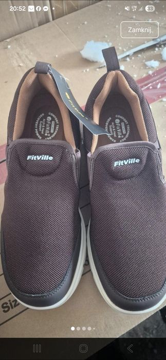 Buty cichobiegi brąz