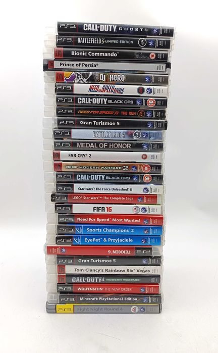 Gry PS3  COD NFS Minecraft LEGO Battlefield i inne 27 sztuk GRA Playstation 3