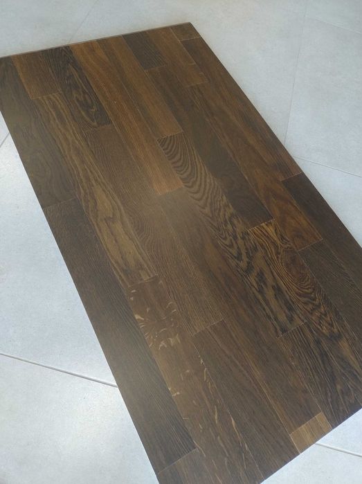 Dąb wędzony parkiet warstwowy lakierowany klasa Natur 11x70x490mm