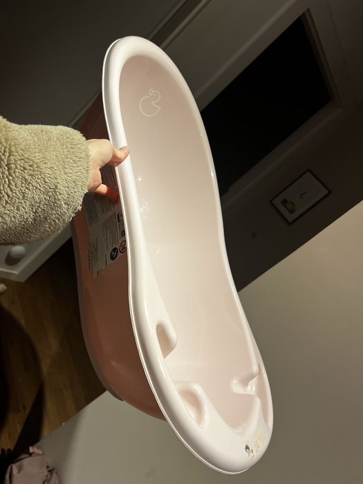 Wanienka dziecięca tega baby pudrowy róż