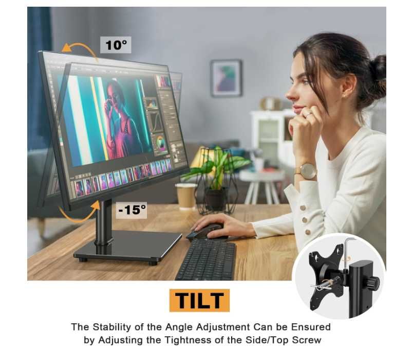 Uchwyt stojak na monitor do 32 cali do 10 kg MS1001 Rfiver