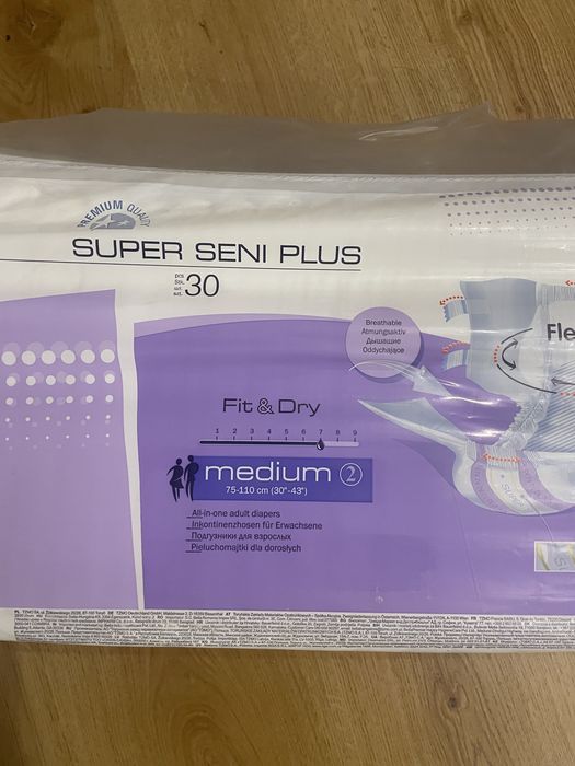 Pieluchomajtki dla dorosłych Super Seni Plus 30szt rozmiar medium