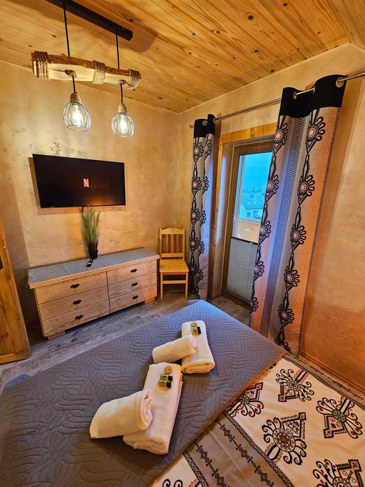 Domek z jacuzzi i sauną w górach na wyłączność