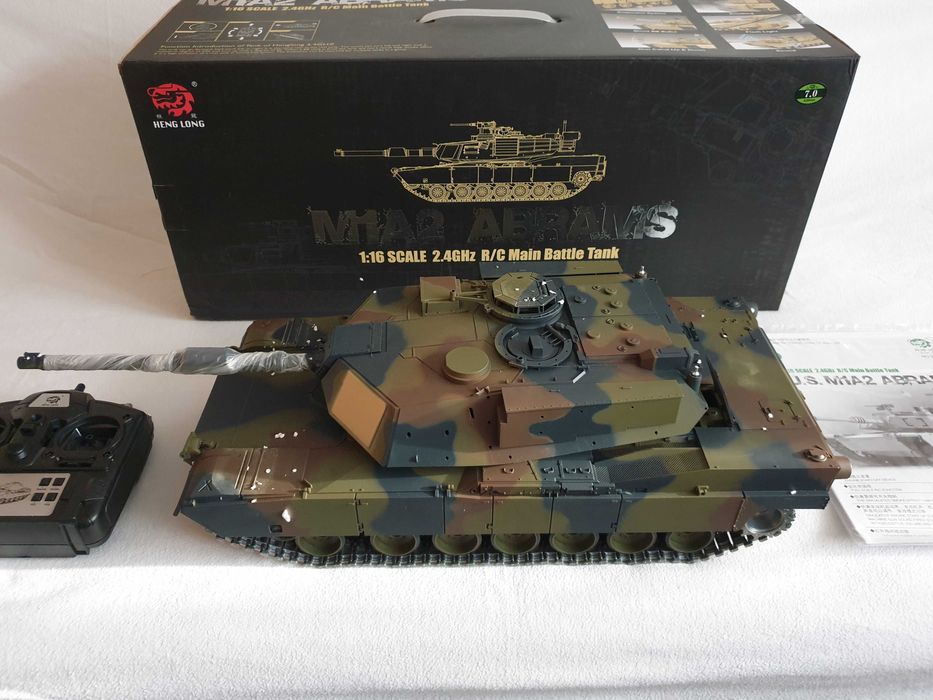 Model zdalnie sterowany RC czołg Abrams M1A2 Heng Long 1:16 7.0 PRO METAL UPGRADE