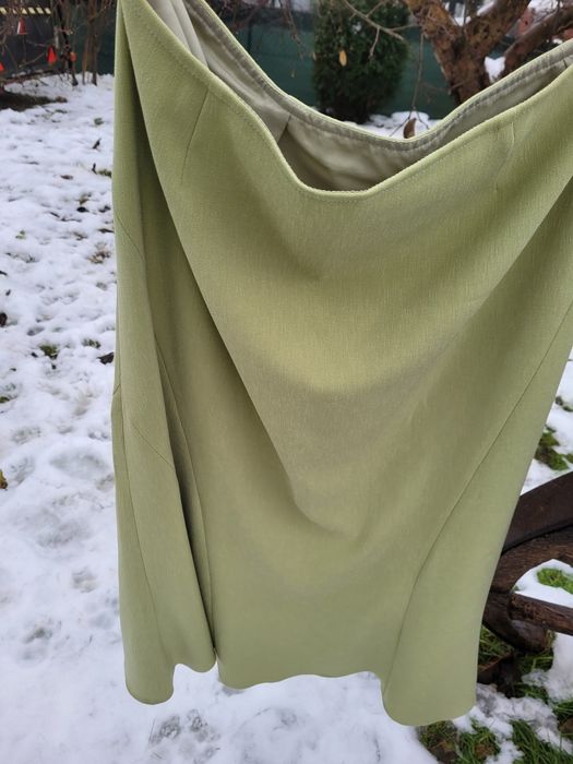 Garnitur Mariola roz 50 oliwkowy wesele sylwester