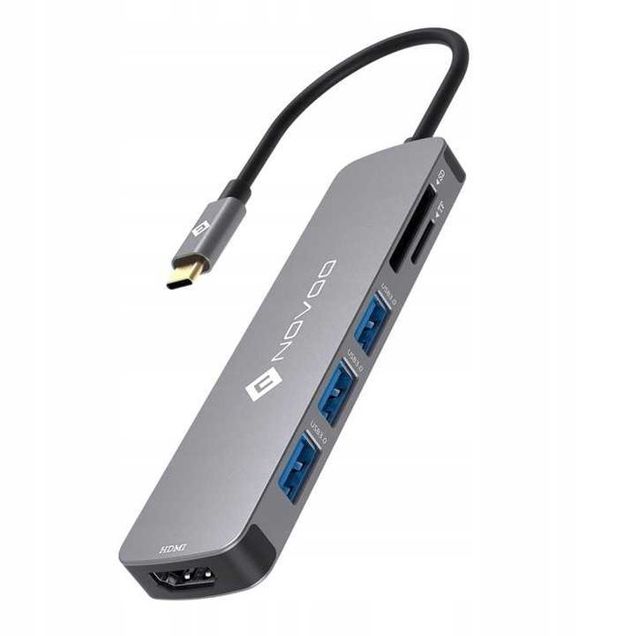 Hub USB Novoo adapter  6 portów