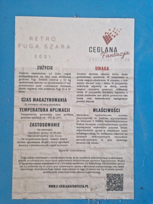 Stara fuga do cegły