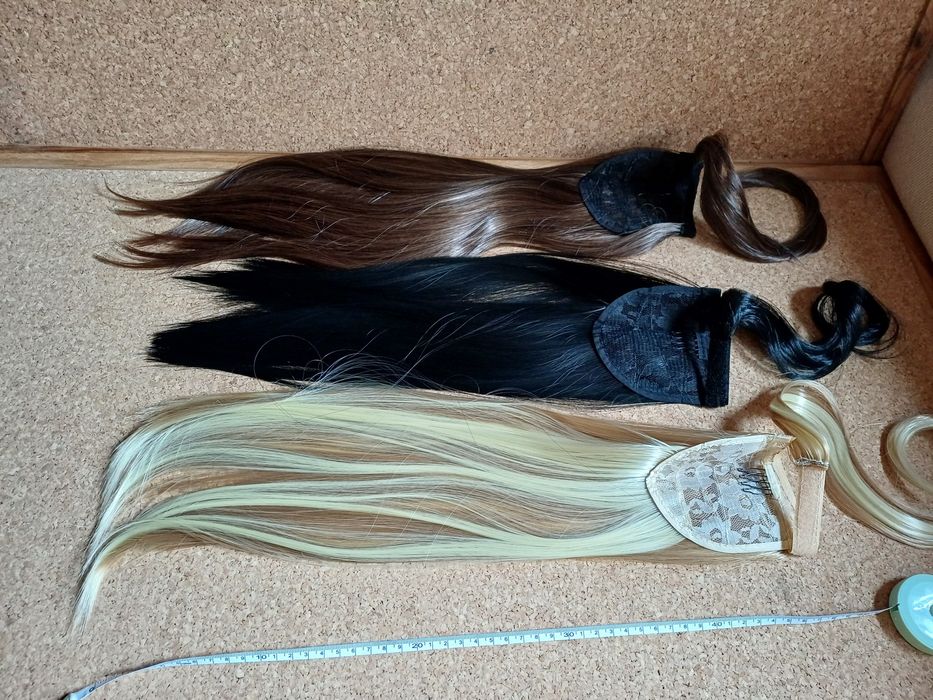 Extensão de cabelo comprido, rabo
de cavalo. Novo.