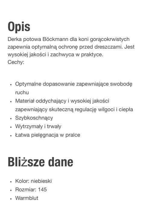 Czaprak  Boeckmann AUTOMARC