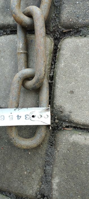 Łańcuch  stalowy 13 mm np zabezpieczenie roweru , motoru itp , 170 cm