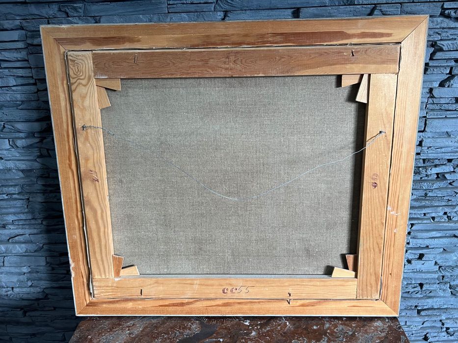 Obraz olejny malowany na płótnie morze rzeka pejzaż i 1967 r