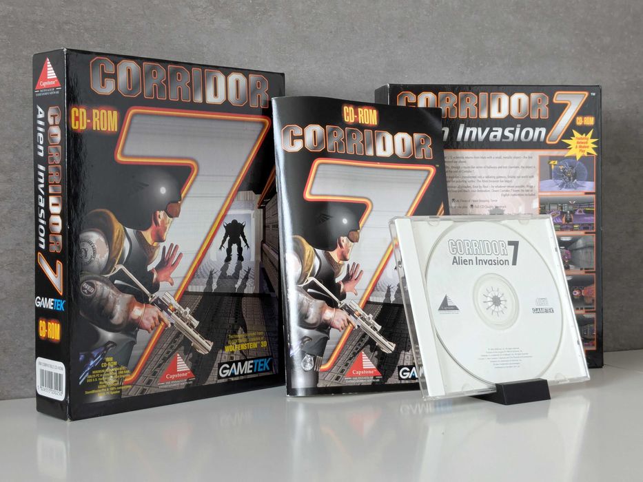Corridor 7 Alien Invasion gra BIG BOX PC EN silnik Wolfenstein 3D 1994
