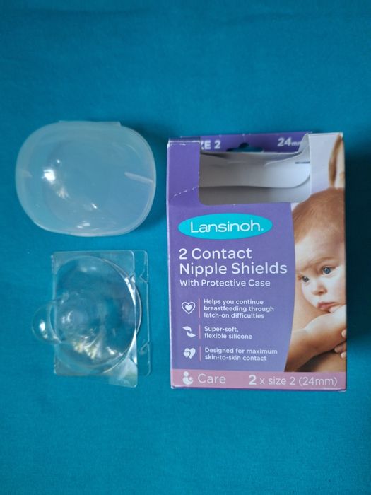 Lansinoh nakładka na brodawki 24 mm + etui