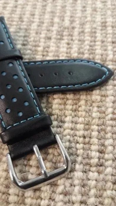Bracelete Pele Azul  22mm